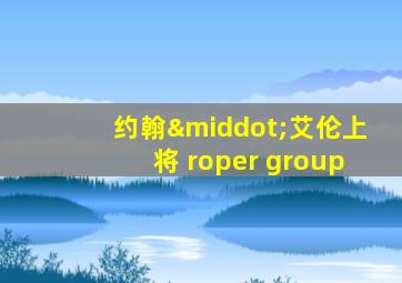 约翰·艾伦上将 roper group